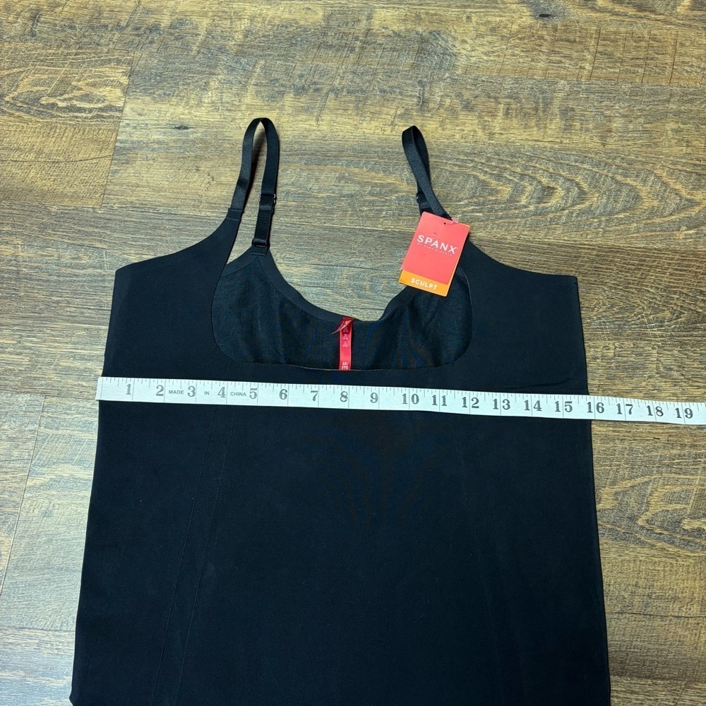 NEW SPANX Sculpt OnCore Open Bust Mid Thigh Bodysuit Black Shapewear Size 3X - Picture 5 of 15
